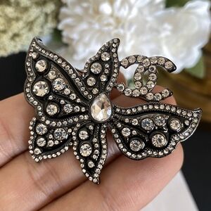 Chanel Butterfly Letter Brooch